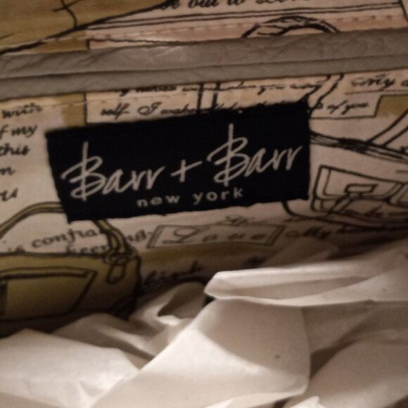 Barr & Barr New York  Light Blue Leather Silver tone Metal Shoulder bag - Picture 5 of 10